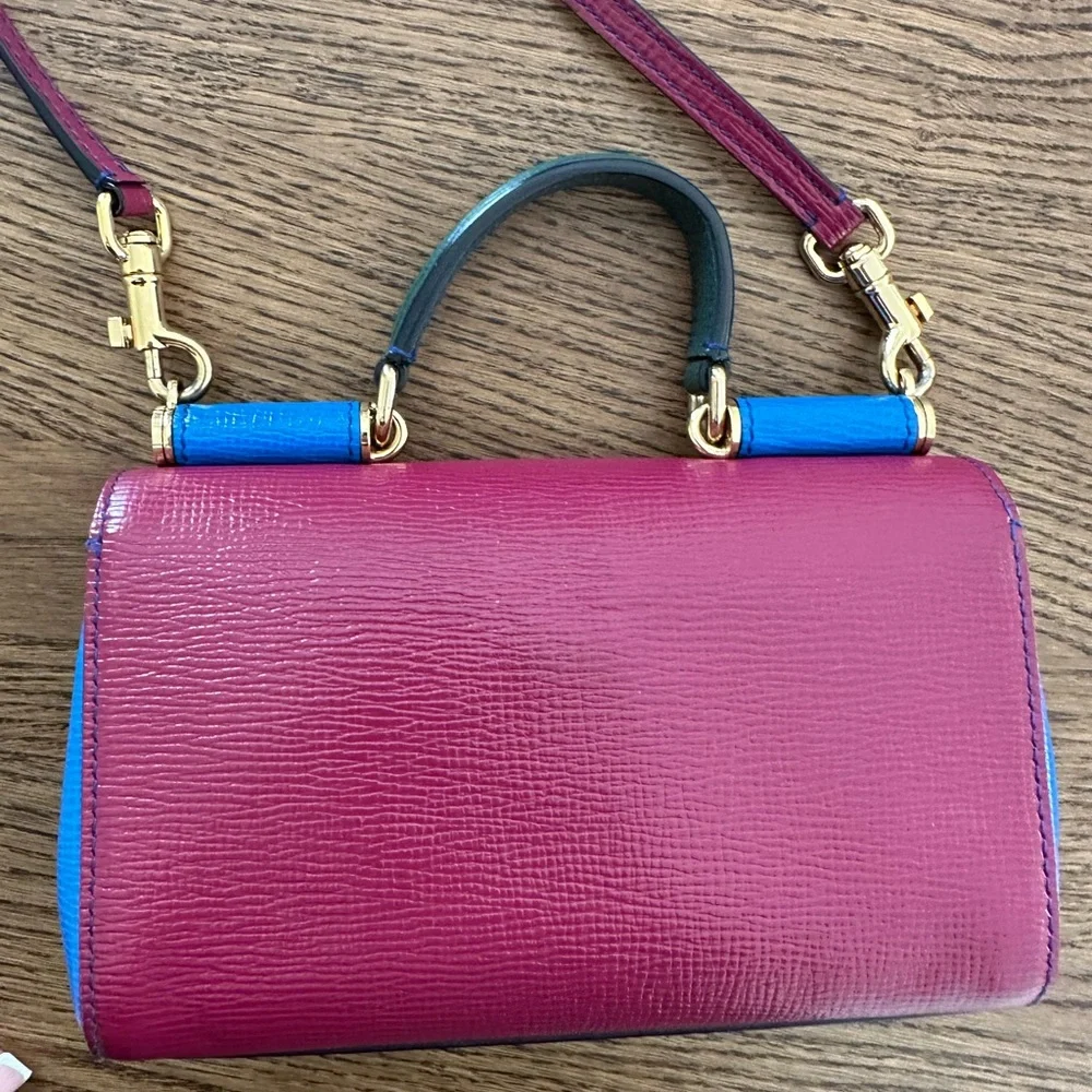 DOLCE&GABBANA, Sicily, leather crossbody bag,
Multicolour, Leather - Picture 10 of 13